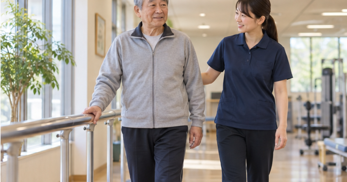 家族と医療者が退院後の活動計画を確認する