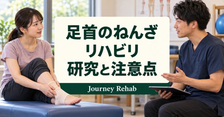 足首のねんざと再発予防の研究を紹介する見出し画像