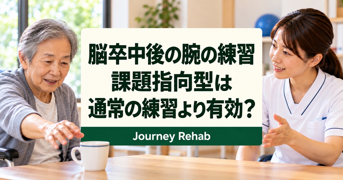 脳卒中後の上肢リハビリとICARE試験の結果を伝えるサムネイル