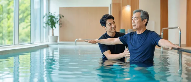 変形性膝関節症・股関節症の水中運動療法(プール運動)とは?痛み・生活動作への研究と限界を正直に解説