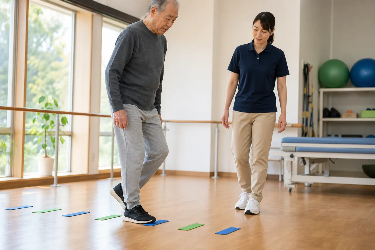 視覚的な手がかりを用いたパーキンソン病の歩行練習
