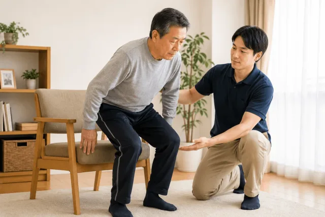 脳卒中後の立ち上がり練習とは?立ち座りの効果と進め方を研究から解説