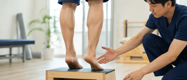 アキレス腱症の運動療法|遠心性トレーニングの効果・負荷・注意点