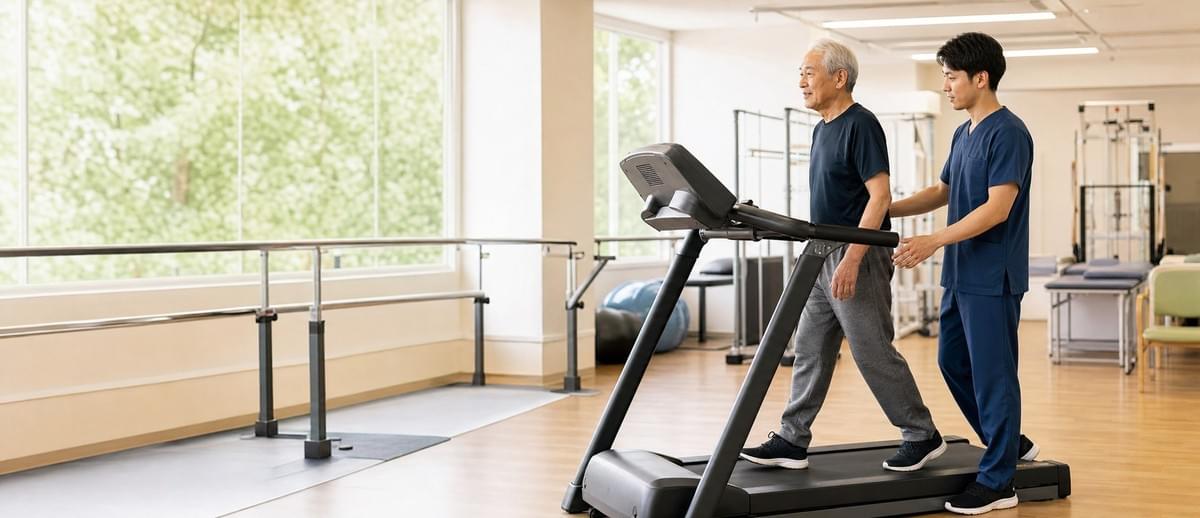 パーキンソン病のトレッドミル歩行練習とは？歩く速さ・歩幅の研究と限界を解説